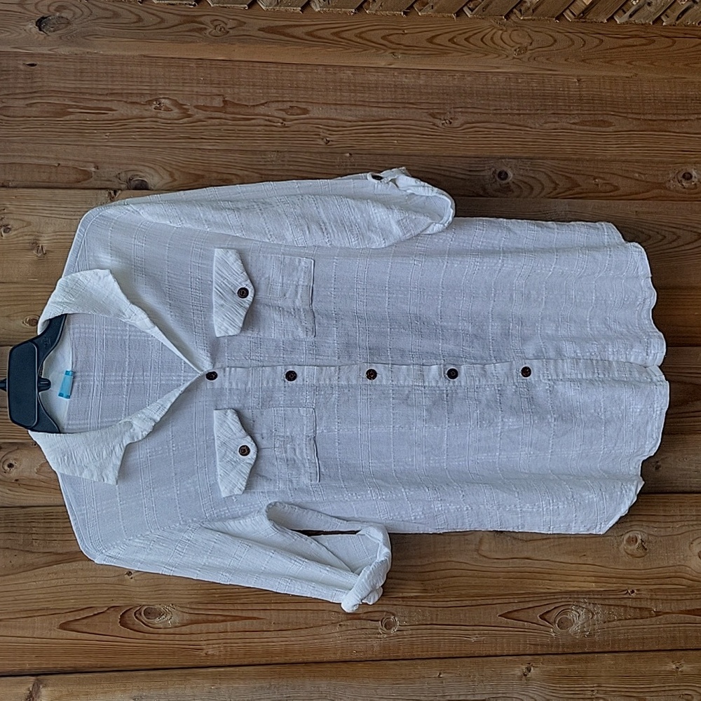 Dotti Travel Muse Cotton Shirtdress Cover-Up